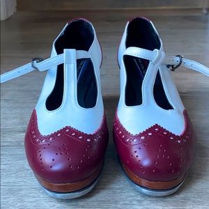 Miller & Ben T step, high heel tap shoes